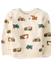 Baby And Toddler Boys Print Premium Fleece Sweatshirt