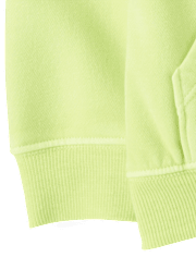 Sweat à capuche zippé en polaire de qualité supérieure teint en pièce pour bébé et tout-petit