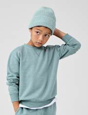 Baby And Toddler Garment Dyed Premium Fleece Sweatshirt