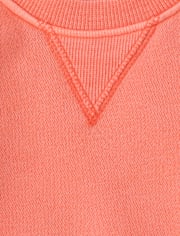 Baby And Toddler Garment Dyed Premium Fleece Sweatshirt