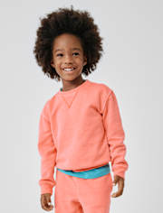 Baby And Toddler Garment Dyed Premium Fleece Sweatshirt