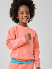 Baby And Toddler Garment Dyed Premium Fleece Sweatshirt