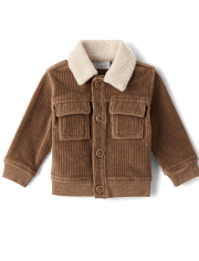 Baby Boys Faux Cord Utility Jacket