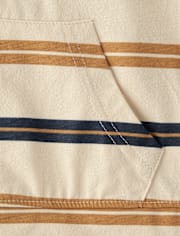 Baby And Toddler Boys Striped Hooded Top