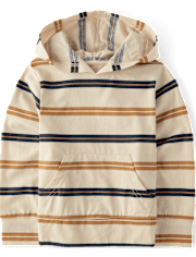 Baby And Toddler Boys Striped Hooded Top