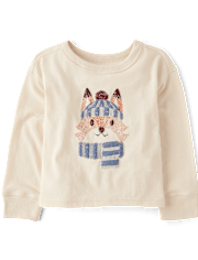 Baby And Toddler Boys Puff Print Fox Graphic Tee