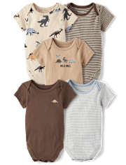 Baby Boys Dino Bodysuit 5-Pack