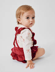 Baby Girls Ruffle Bubble Skirt 2-Piece Playwear Set
