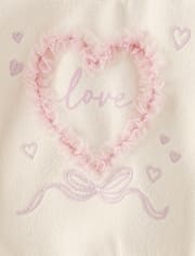 Baby Girls Mesh Heart 2-Piece Playwear Set