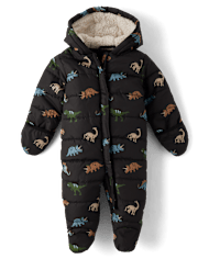 Combinaison de neige dinosaure pour bébé garçon