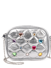 Girls Metallic Gemstone Bag