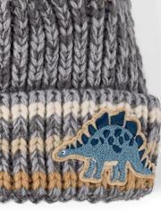 Ensemble 2 pièces pour tout-petits garçons avec dinosaure brodé pour temps froid