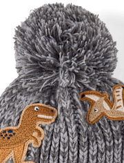 Ensemble 2 pièces pour tout-petits garçons avec dinosaure brodé pour temps froid