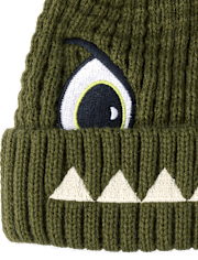 Toddler Boys Embroidered Monster 2-Piece Cold Weather Set