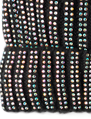 Ensemble 2 pièces à rayures et sequins pour fille, idéal pour temps froid