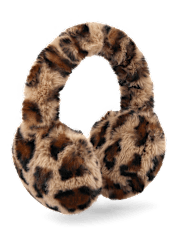 Girls Leopard Ear Muffs