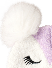 Ensemble 2 pièces pour fille avec hibou brodé pour temps froid