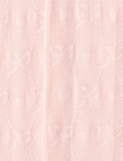 Girls Bow Microfiber Tights
