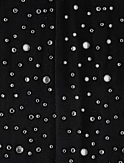 Girls Rhinestone Microfiber Tights