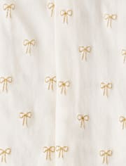 Lot de 2 collants en microfibre à nœud scintillant pour fille