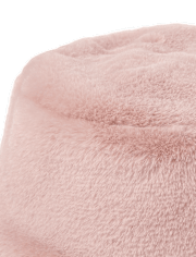 Girls Faux Fur Bucket Hat