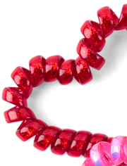 Girls Heart Coil Bracelet 4-Pack