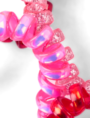 Girls Heart Coil Bracelet 4-Pack