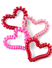 Girls Heart Coil Bracelet 4-Pack