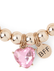 Girls Beaded Heart Bracelet 4-Pack
