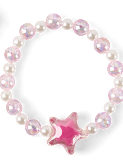 Girls Beaded Star 2-Piece Jewelry Set