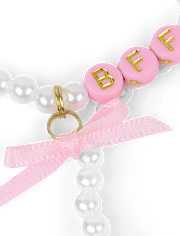Girls Bow BFF Beaded Bracelet 4-Pack