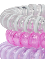 Lot de 4 bracelets spirales Candy Bear pour filles