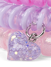 Lot de 4 bracelets spirales Candy Bear pour filles