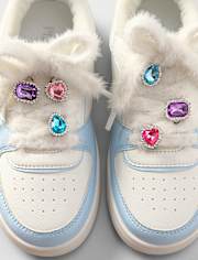 Girls Jeweled Shoe Charm 8-Pack