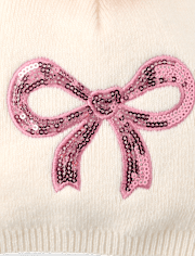 Toddler Girls Bow Pom Pom Beanie 2-Pack