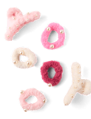 Girls Faux Fur 6-Piece Hair Set