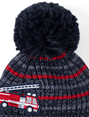 Toddler Boys Fire Truck 2-Piece Cold Weather Set