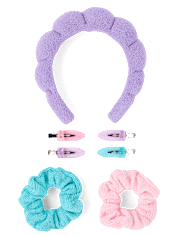 Girls Candy Bear 7-Piece Hair Set