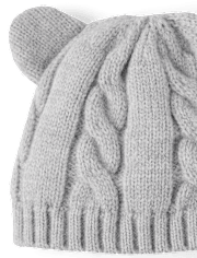 Baby Boys Bear Cable Knit 2-Piece Cold Weather Set