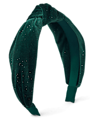 Girls Velour Top Knot Headband