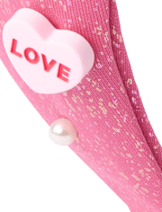 Bandeau à nœud en forme de cœur bonbon pour filles