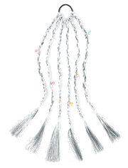 Girls Braided Faux Hair Tinsel Hair Tie