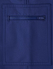 Boys Zip Cargo Cozy Tech Pull On Jogger Pants