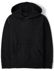 Kids Plush Winter Waffle Thermal Hoodie