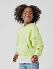 Kids Garment Dyed Premium Fleece Hoodie