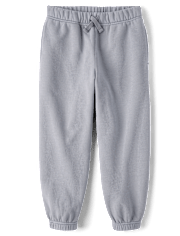 Pantalon de jogging en polaire de qualité supérieure teint en pièce pour enfants