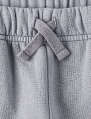 Pantalon de jogging en polaire de qualité supérieure teint en pièce pour enfants