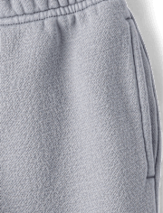 Pantalon de jogging en polaire de qualité supérieure teint en pièce pour enfants