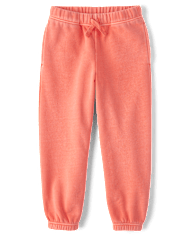 Kids Garment Dyed Premium Fleece Jogger Pants
