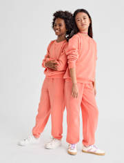 Kids Garment Dyed Premium Fleece Jogger Pants